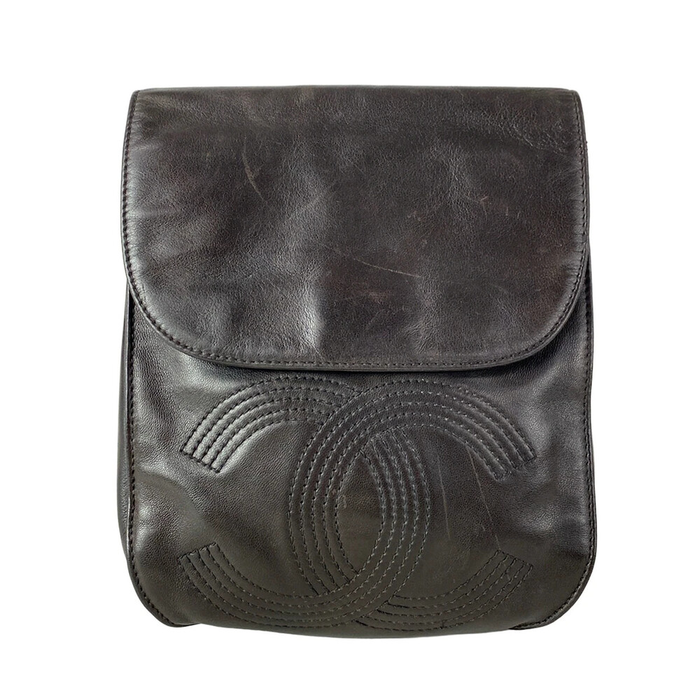 Chanel Black Lambskin Backpack #344744C24B